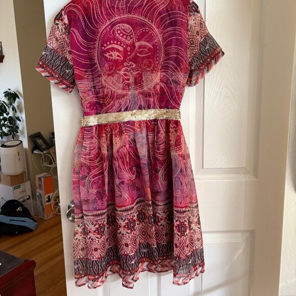 Women Too Tang Pink Coral Dress - Picture 5 of 6